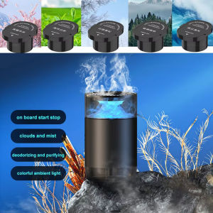 Smart Vehicle Aromatherapy Machine，Auto Start/Stop，Atomized Scent Diffusion，3-Gear Control，Detachable Replaceable Cartridge