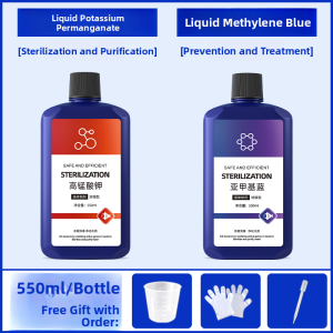 MONLEYTA | Fish Tank Disinfectant Solution for Koi Fish - Anti-Bacterial Anti-White Spot Anti-Fin Rot Anti-Fungus