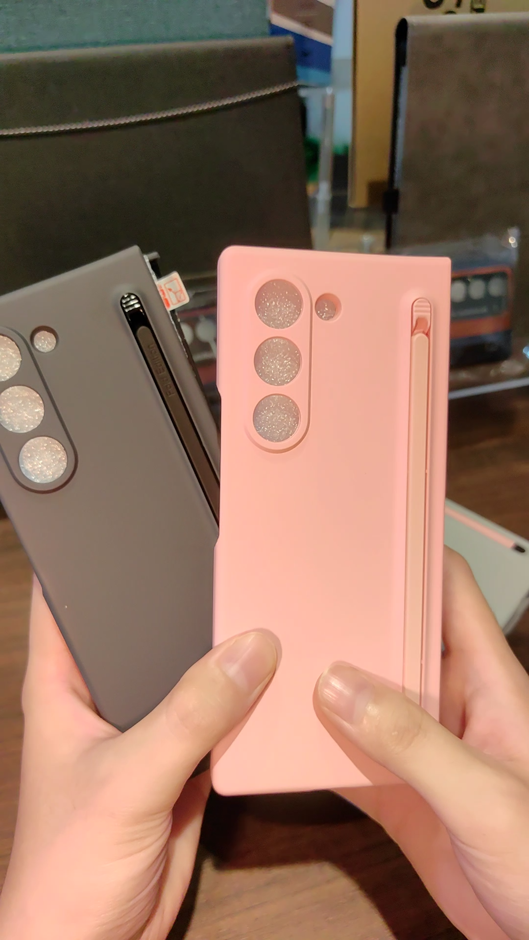 Samsung Galaxy Z Fold 7 6 5 4 3 matte shell with pen holder shockproof 360 full protective cover
