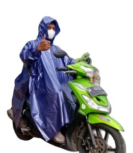 BL 01 jas hujan murah paling laris jas hujan Ponco lengan jas paling murah bahan karet pvc
