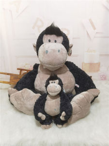 Foreign Trade Gorilla Plush Toys Black Cute Gibbon Doll Childrens Ragdoll Doll Pillow Birthday Gift