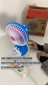 Kipas Angin 2 in 1 Stand Fan & Wall Fan Motif Doraemon Multifungsi Meja & Dinding Kipas Angin 8 inch + Celengan / Kipas Angin Karakter Advance DF-802 2in1 Kipas Dinding Kipas Meja 8 inch - TASMAN COLLECTION 【Dikirim Dari Jakarta + Dukung COD