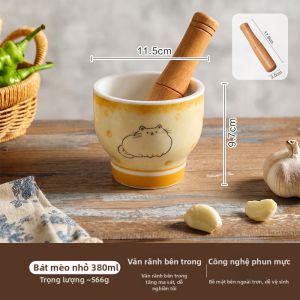 SHELI | Retro Gốm Cối Giã Tỏi