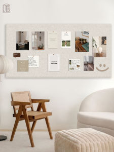 Customized Corkboard Photo Wall Felt Board Wall Self-Adhesive Sticker Wall Panel Exhibition Board INS Style Message Board Wall Hanging Dormitory Decoration Kindergarten Background Theme Wall Vision Board Drawing Pin Note Note Board