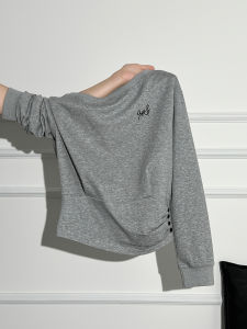 Áo Thun Nữ Tay Dài La Chapelle Dáng Rộng Cổ Chữ V Mùa Thu Thường Ngày Thoải Mái Giản Dị Áo Lót