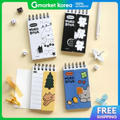 Doodle Vocabulary Book Mini Notebook /Pocketbook / Word Memorization Book / English Foreign