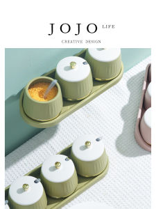 Mr. Grocerys New Kitchen Wall-Mounted Spice Box Sealed Moisture-Proof Plastic Storage Container Creative Style Cooking Utensil