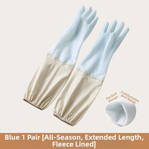 DEHUB | Waterproof Rubber Dishwashing Gloves for Laundry and Cleaning