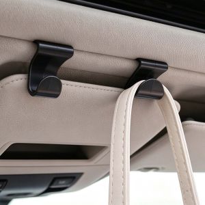 40x Car Hook Hidden Glove Box Hanger Black Plastic Bag Purse Storage Accessory Automotive Interior Organizer Space Saving Holder