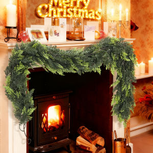 1.8/2M Artificial Christmas Wreath Norfolk Garland 2025 Christmas Decoration Artificial Plant Home Decor Room Decor Thanksgiving
