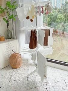 Jemuran Murah Menara 3 Tingkat Jemuran Baju Bayi Rak Jemuran Baju Lipat Anak Rak Jemuran 48 Klip