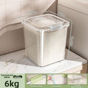 MEIZHUFU | Pest Proof Moisture Proof Airtight Grain Storage Bucket