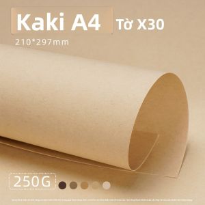 YUANHAO | Giấy Kraft Nâu Đậm A4 250g