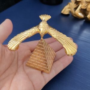 Metal Balance Eagle Pyramid Puzzle Childrens Early Education Suspension Anti Gravity Bird Creative Ornament Model