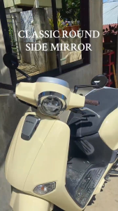 Universal Motorcycle Round Mirror with Premium Material Dust Protection Precise Fit Easy Installation