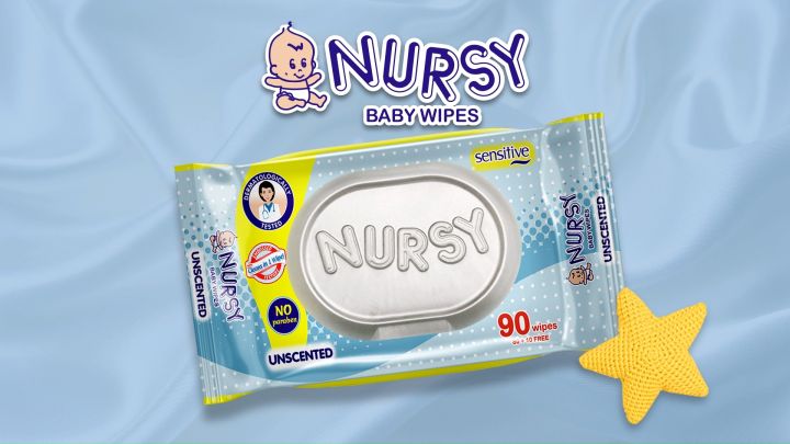 Nursy Baby Wipes Unscented 90s x Lazada PH