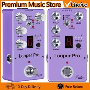 IRIN | Rowin Multi-Effect Processor Looper Pro Delay Chorus Reverb Looper Tuner Effect Guitar Pedal Unlimited Overlapping Loop Bass