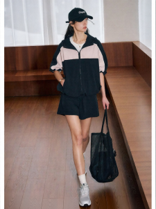 KUHNMARVIN | Bộ Áo Hoodie và Quần Short Bảo Vệ Da cho Phụ Nữ Mùa Hè Thu Kiểu Mới