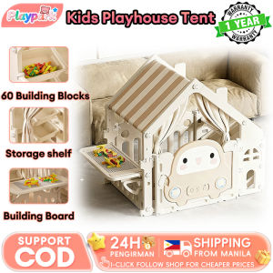 Kids Playhouse Tent Magical Princess Castle & Carriage Indoor Space-Saving Polyester Play Area for Boys Girls (1-5 Yrs)
