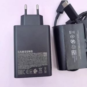 Samsung | SAMSUNG 65W GaN USB C Fast Charger EU PD Quick Charge Wall Adapter For Galaxy ZFold 8 Ultra 7 6 A37 C55 A56 A57 &1/1.8M 5A Cable