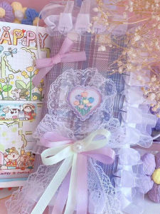 Handmade Purple Flower Childrens Gift Book Cover Protection Shell Handmade Scrapbooking Paper Crafts Book Skin Book Jacket
