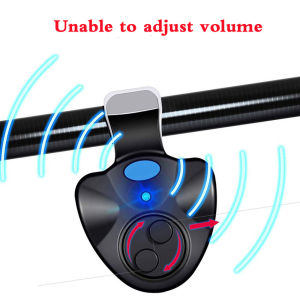Carp Fishing Clip Set Rod Electronic LED Light Indicator Fish Bite Sound Alarm Bell Sensor Night Accessories for Pole Batteries