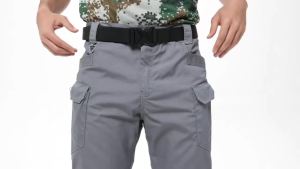 S-6XL Mens Tactical Cargo Pants Outdoor Casual Sports Pant Hiking Fishing Waterproof Multi-pocket Men Trousers for Work