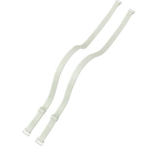AIMO | Exterior Shoulder Strap Backless Bra with Cross Back Design Fine Straps Transparent Invisible Anti-slip Seamless