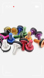 1 Pair Aluminum Alloy Bike Square Hole Bottom Bracket Waterproof Sealed Bolt M8*15mm Bicyc BB Screws