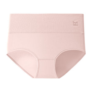 Miiow | Pure Cotton High Waist Womens Underwear Breathable Seamless Large Size Triangle Panties Comfortable Soft Cotton Briefs