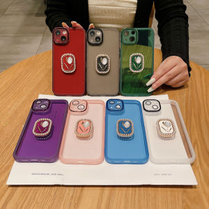 เคสโทรศัพท์ Vivo Y100 Y03 5G พร้อมฟิล์มป้องกันเลนส์พร้อมตัวยึดที่สวยงามเคสใสนุ่ม Vivo ฝาครอบโทรศัพท์ Y03