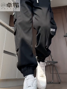 [5XL 8XL]Plus Size Pants for Men Cargo Pants Trousers Stretchable Sweat Korean Functional Fashionable Work Pants Multi-pocket