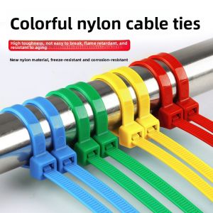 MONLEYTA | Colorful Nylon Self-Locking Plastic Zip Ties Gardening High Strength Cable Ties Anti-Aging Durable Leash Dog Knotting