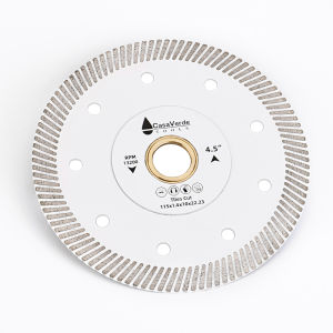 1Pc Casaverde 115mm Turbo Diamond Blade Super Tile Cutting Blade for Porcelain Tile Granite Marble Cutting Disc
