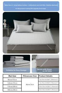 Mercury | Washable Printed Ice Silk Mat Coolness Bedding