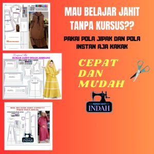 Pola Jiplak beskap Pola Instan Beskap Jawa pola beskap jawa Ukuran M-3XL pola jahit