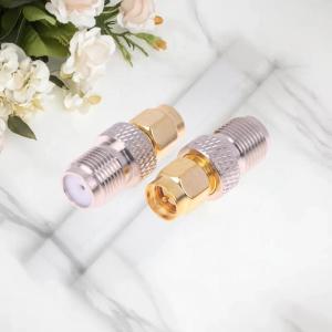 2 Chiếc SMA Male To F Female Copper RF Conversion Head Turn F Internal Thread To SMA External Thread Adapter