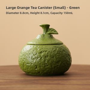 QIANYI | Citrus Design Portable Moisture-proof Ceramic Tea Canister