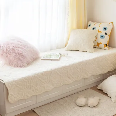 Nordic Style Thick Milk Fleece Window Seat Pad