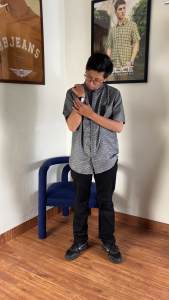 RBJ Kemeja Koko Border Abu Regular Fit Pria