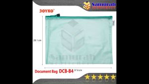Document Bag Zipper DCB-33 Ukuran B4 / Tas Dokumen Seleting Plastik DCB 33 Besar
