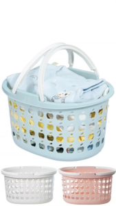 Giỏ elip 2 quai nhựa VIỆT NHẬT - Rổ đựng quần áo đồ chơi bé đồ spa phòng tắm - 3205/6