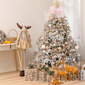 Sensili Christmas Decoration Snow Flocking Christmas Tree Package 1.8 M 3 M Scene Layout Shopping Mall For Home