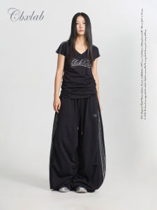 CBXLAB | Black Rhinestone Waist Shaping Dance Suit