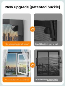 MONLEYTA | Magnetic Invisible Mesh Window Screen Easy Installation Home Use