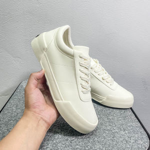 Low-Top Mens Sneakers Retro Japanese Style Versatile Flat Bottom Sports Shoes Casual round Toe Rubber Outsole Ultra-Leather