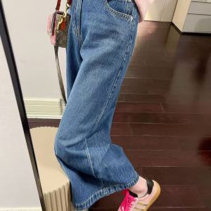 High Waist Straight Leg Jeans Womens Loose Fit Slimming Denim Pants Spring Autumn Fashion plus Size Wide Leg Seven Inches