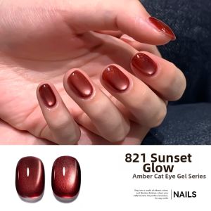 Maychao | Universal Trendy Cat Eye Gel Polish With Glass Beads For Nail Salons