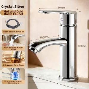 JIAIUIVI | Cold and Hot Water Faucet Brass