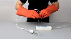 In Stock Insulated Gloves Electrical Wiring 5KV 10KV 12KV Safety Anti-electric Rubber Gloves